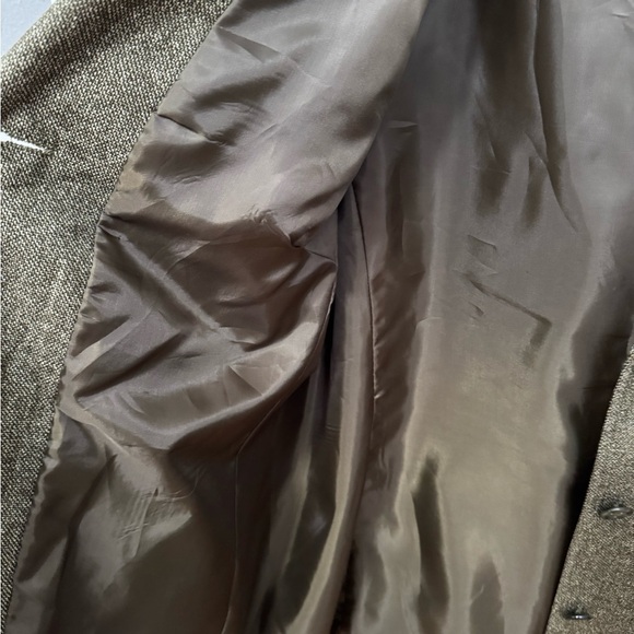 Talbots Gray Blazer with Notched Lapels Dark Academia Preppy Structured Shoulder - Picture 3 of 7